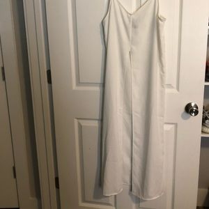 Long white tank dress